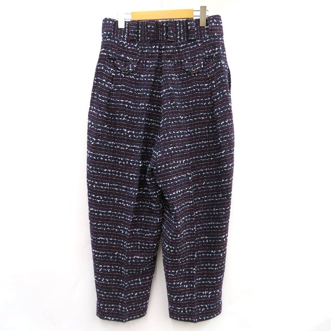 NEZU YOHINTEN Fancy Tweed Tango Pants Navy Purple Size 1