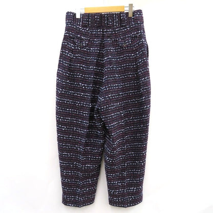 NEZU YOHINTEN Fancy Tweed Tango Pants Navy Purple Size 1