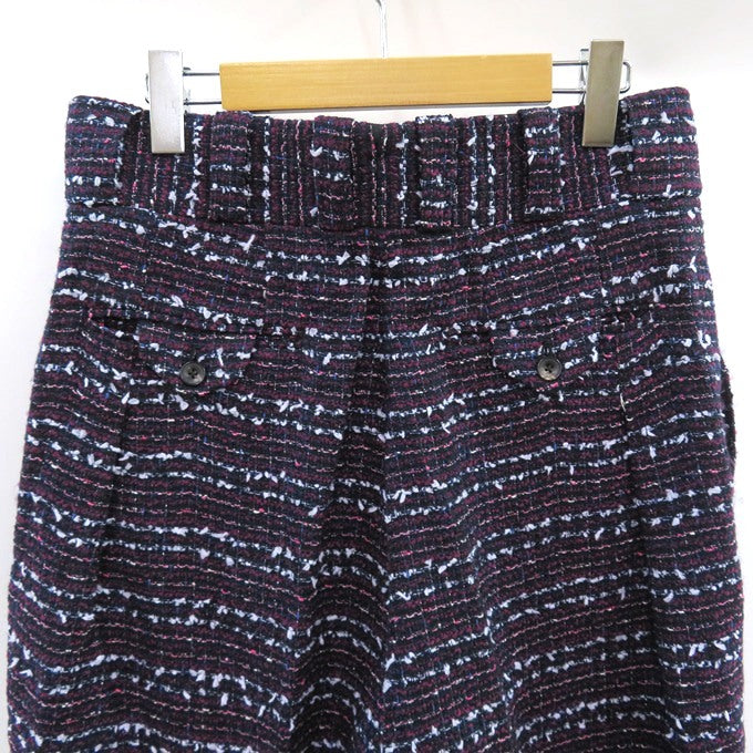 NEZU YOHINTEN Fancy Tweed Tango Pants Navy Purple Size 1