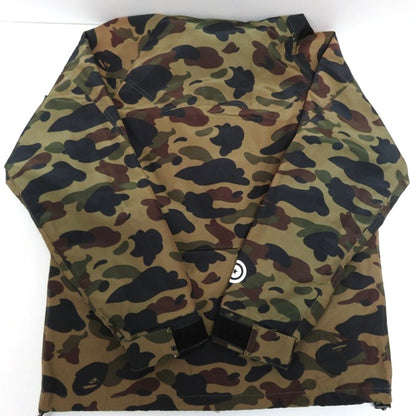 A BATHING APE 1ST CAMO SHARK Mountain Parka Green Hoodie Size XL