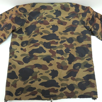 A BATHING APE 1ST CAMO SHARK Mountain Parka Green Hoodie Size XL