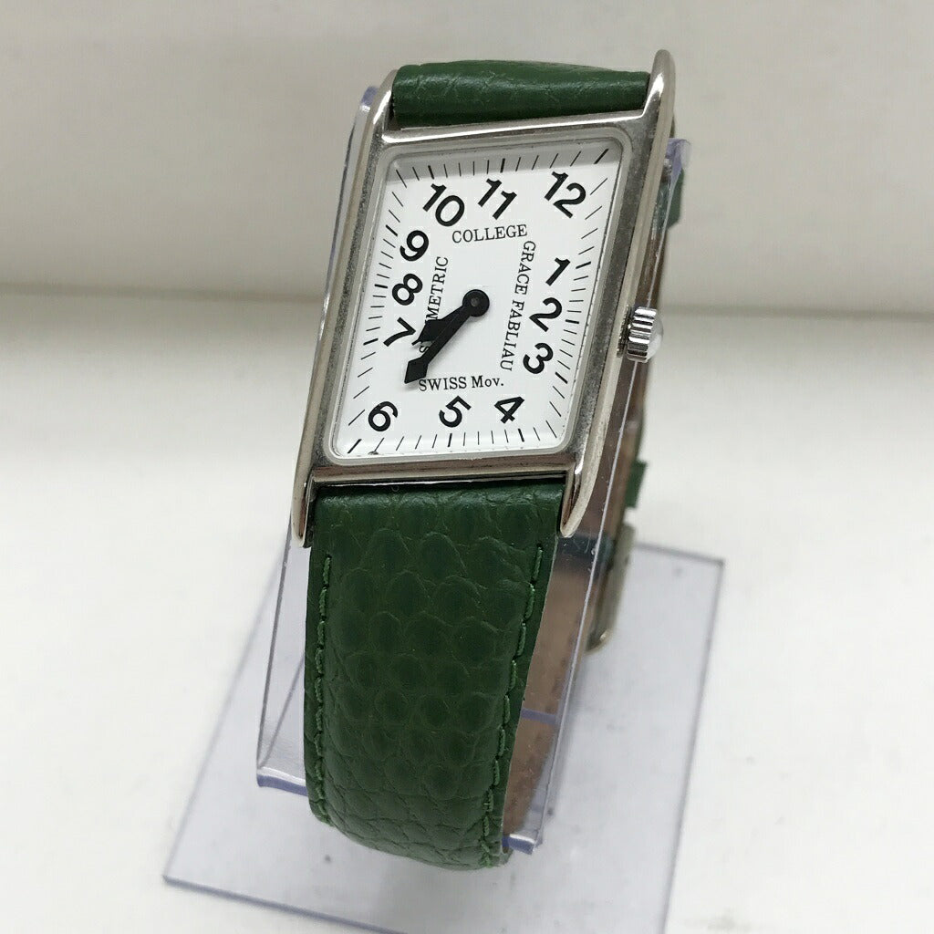 GRACE FABLIAU Asymmetric Manual Watch White Size ONE SIZE