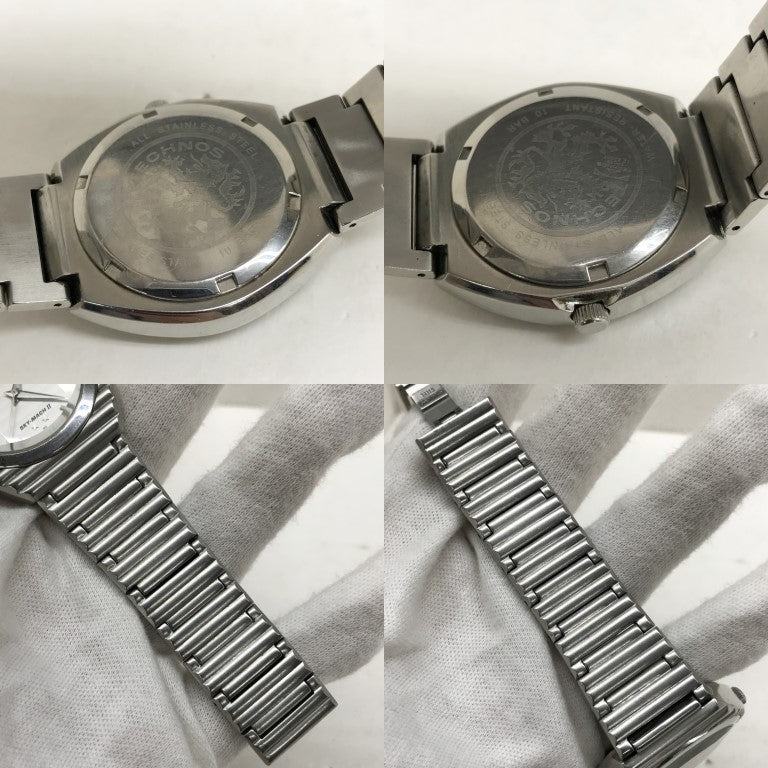 TECHNOS SKYMACH Automatic Watch Silver White Size ONE SIZE