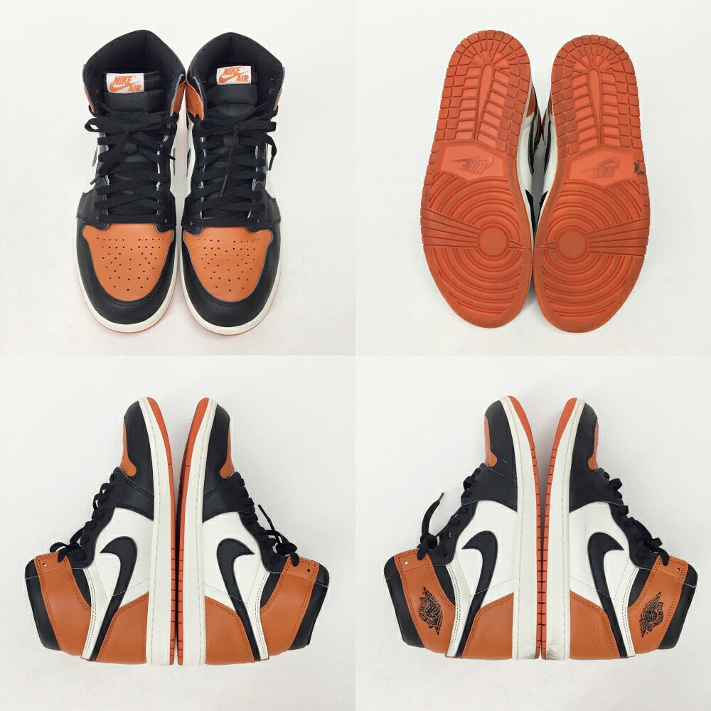 NIKE Air Jordan 1 Retro High OG Backboard Sneakers Size 10.5