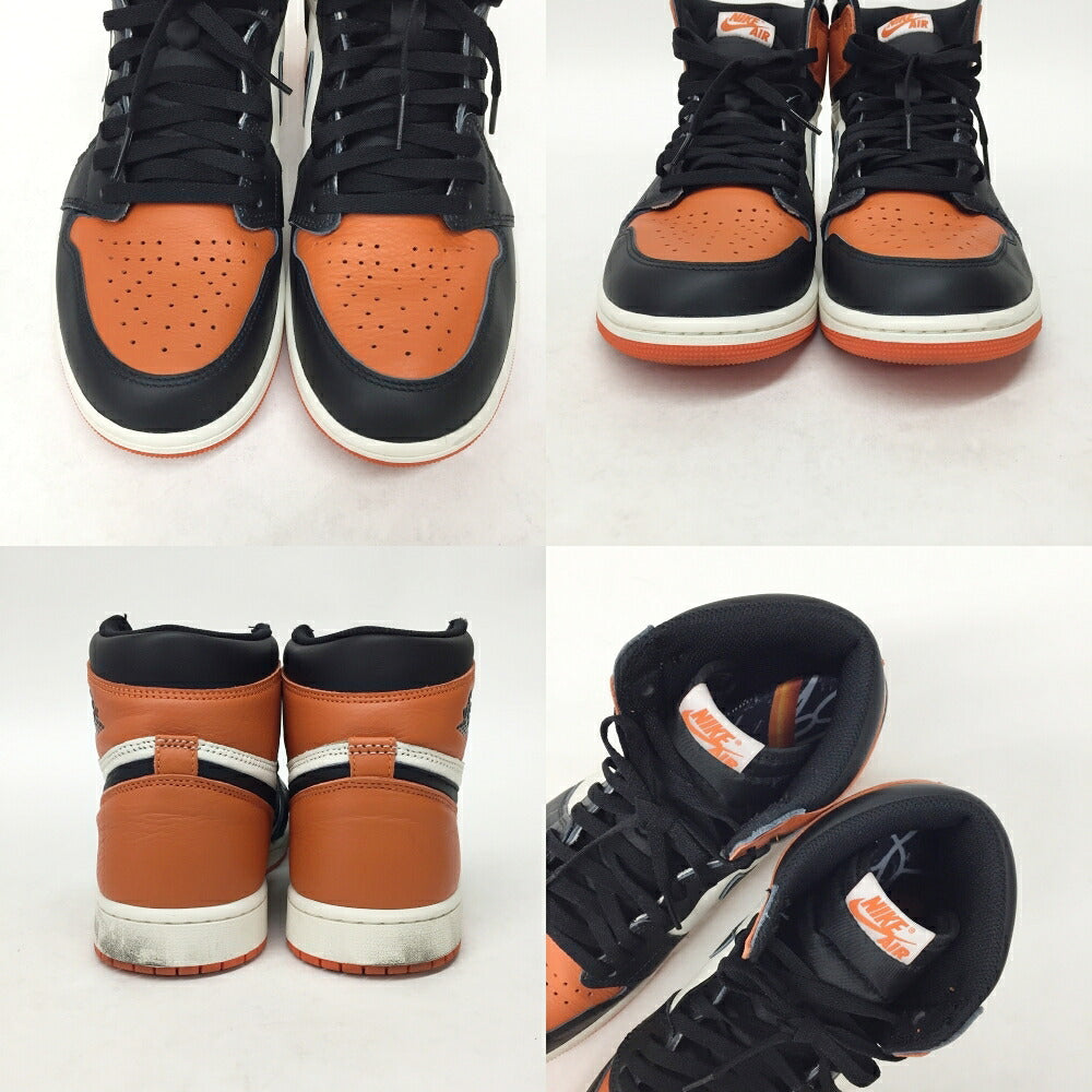 NIKE Air Jordan 1 Retro High OG Backboard Sneakers Size 10.5