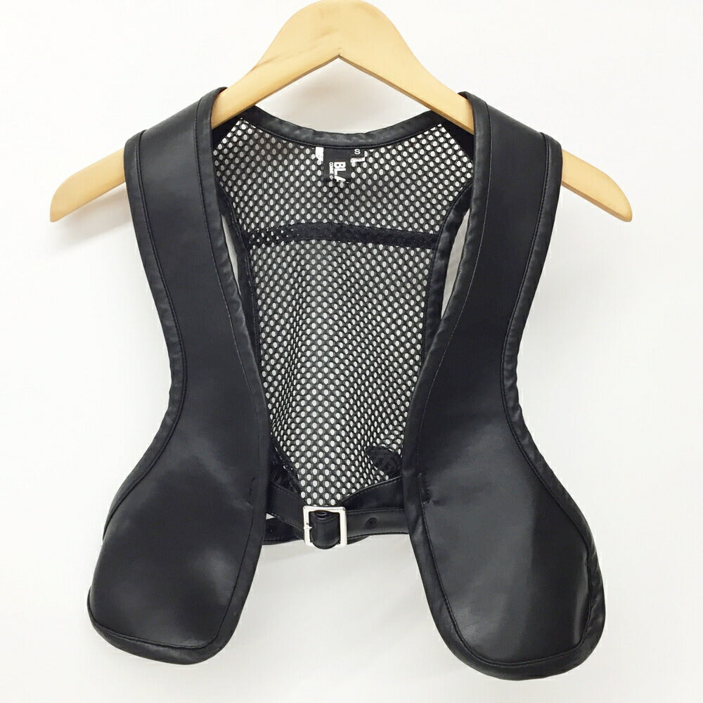BLACK COMME des GARCONS Eco-Leather Vest Black Size S