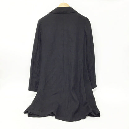 COMME des GARCONS Linen Cotton Coat Black Size M