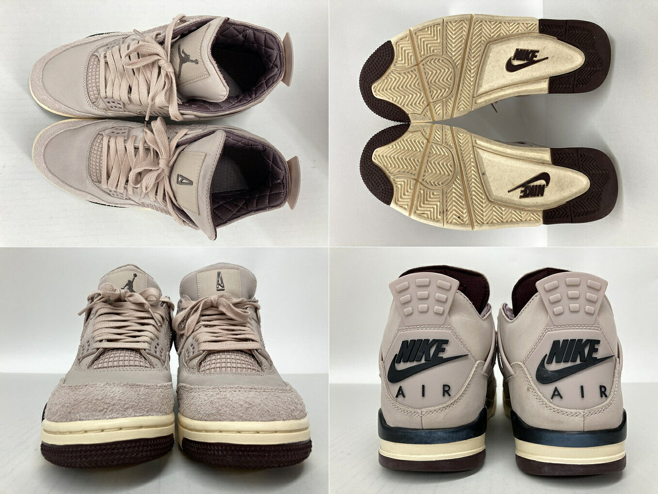 NIKE x A Ma Maniere WMNS Air Jordan Beige Sneakers Size 28cm