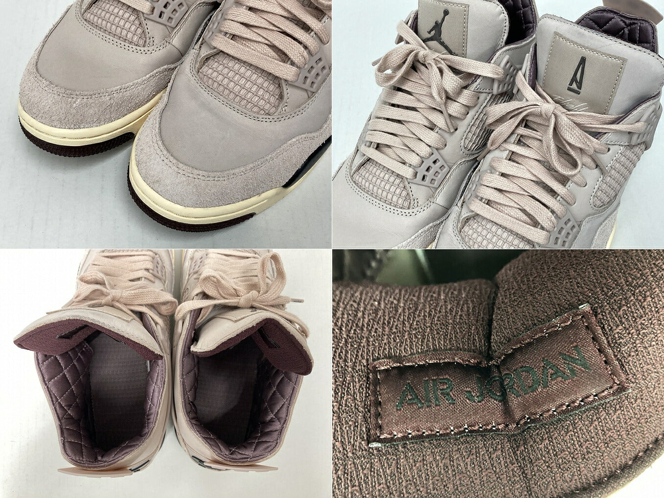 NIKE x A Ma Maniere WMNS Air Jordan Beige Sneakers Size 28cm