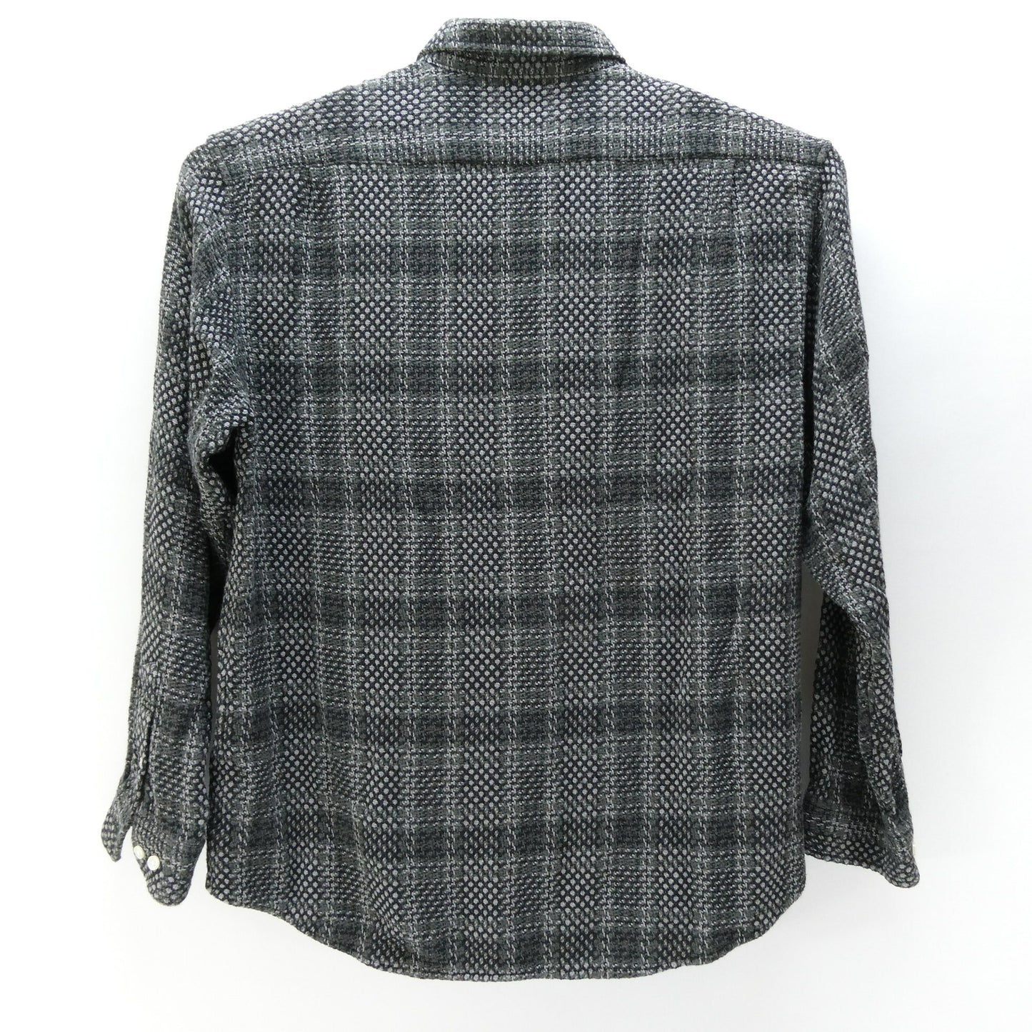 Supreme 23SS Basket Weave Plaid Shirt Black Size L