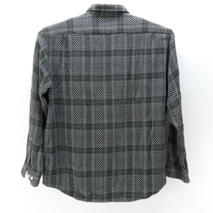 Supreme 23SS Basket Weave Plaid Shirt Black Size L