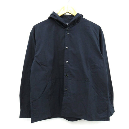 nisica Hooded Shirt Jacket Navy Size S