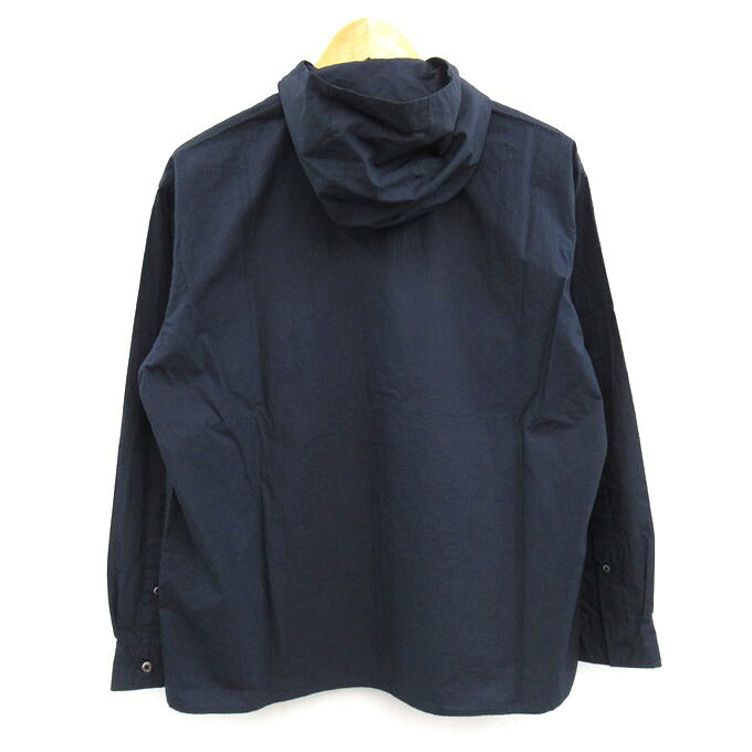 nisica Hooded Shirt Jacket Navy Size S