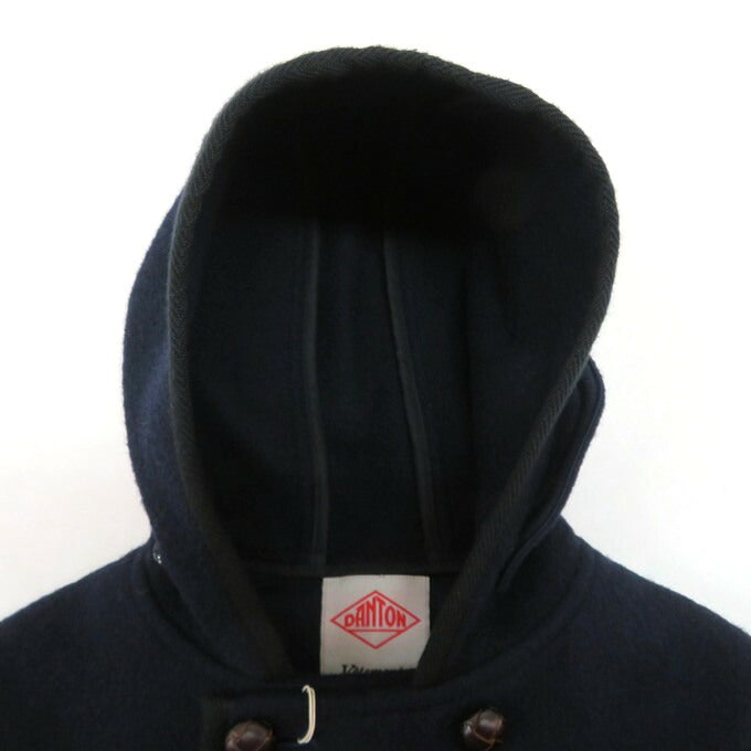 DANTON Wool Mossa Hooded Double Coat Blue