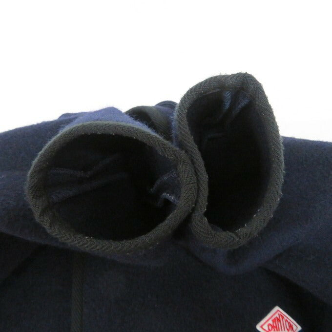 DANTON Wool Mossa Hooded Double Coat Blue