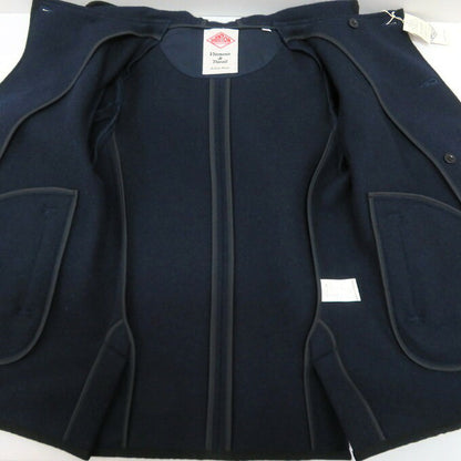 DANTON Wool Mossa Hooded Double Coat Blue
