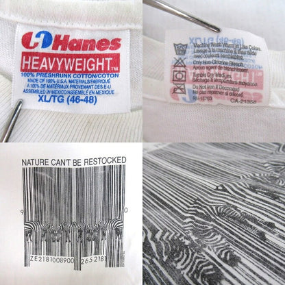 Hanes 90s Human-i-Tees Trompe L'oeil T-Shirt Size XL