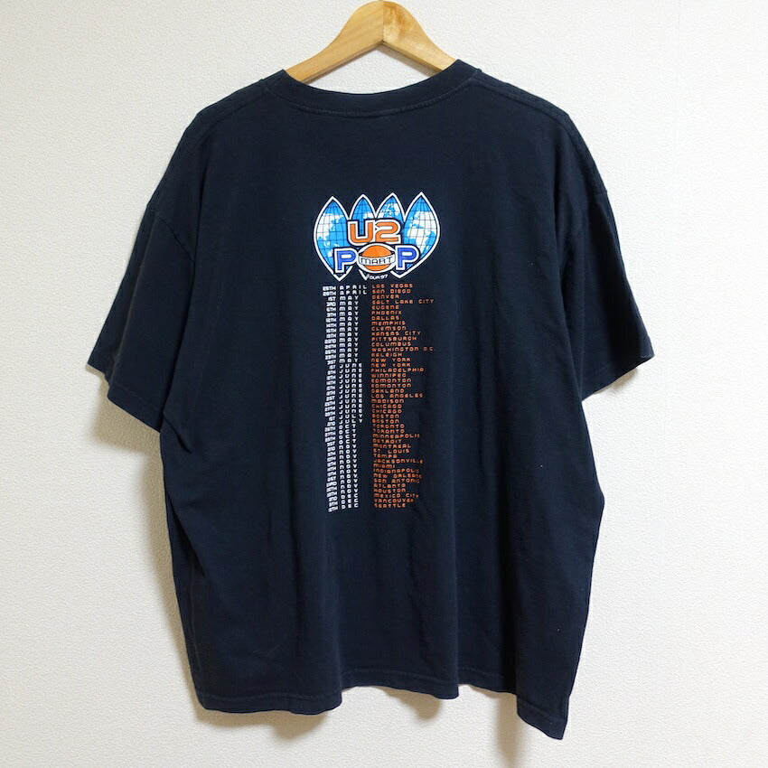 POP Mart S U2 1997s Band T-Shirt Black Size XL