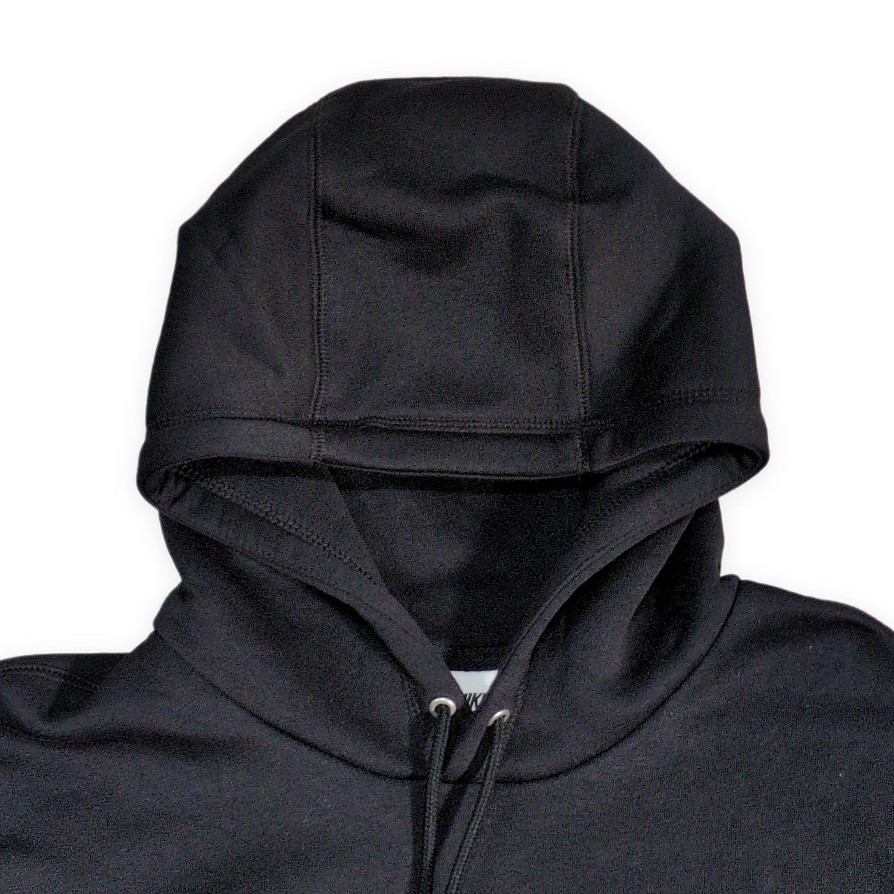 NIKE Club Fleece Pullover Logo Hoodie Black Size XL