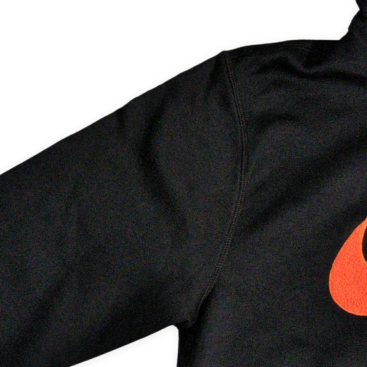 NIKE Club Fleece Pullover Logo Hoodie Black Size XL