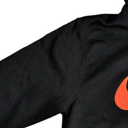 NIKE Club Fleece Pullover Logo Hoodie Black Size XL