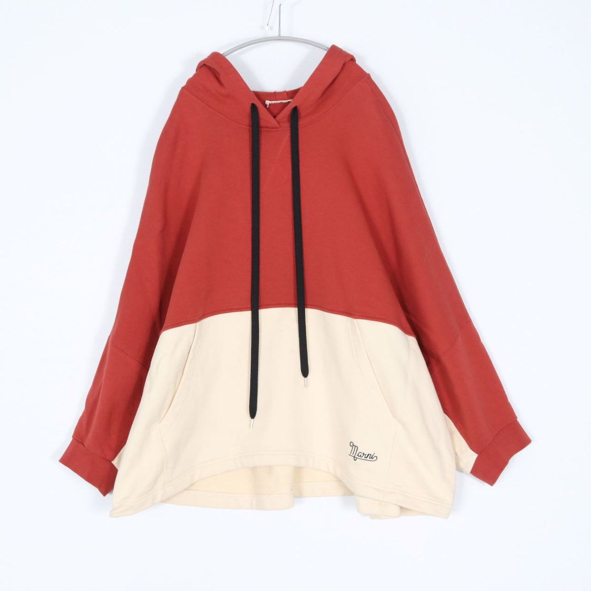 MARNI 20AW Dolman Sleeve Hoodie Orange Size 38