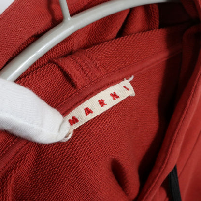 MARNI 20AW Dolman Sleeve Hoodie Orange Size 38
