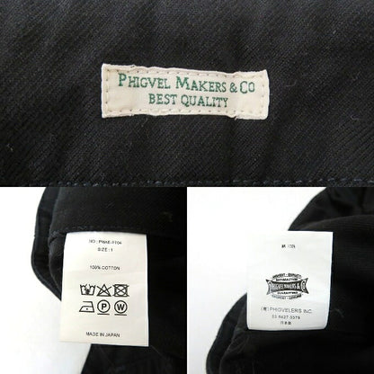 PHIGVEL MAKERS & Co. Deck Overalls Black Belt Size 1