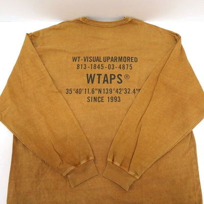 WTAPS 24AW SPEC Long Sleeve T-Shirt Camel Size 04