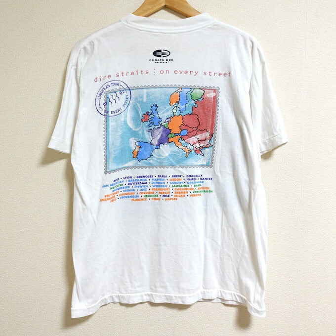 Dire Straits 90s On Every Street Tour T-Shirt Size M