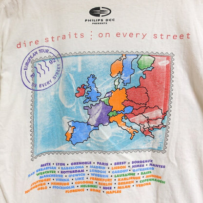 Dire Straits 90s On Every Street Tour T-Shirt Size M