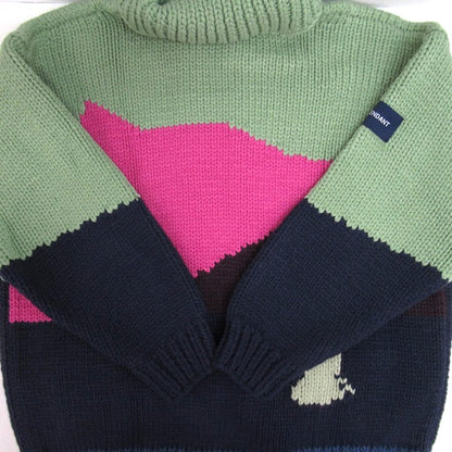 DESCENDANT 24AW DAWN Cowichan Sweater Multi Size 2