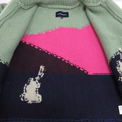 DESCENDANT 24AW DAWN Cowichan Sweater Multi Size 2