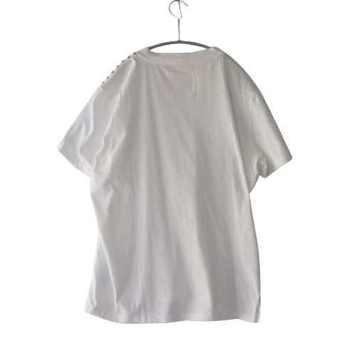 VALENTINO Studded Crewneck T-Shirt White Size S