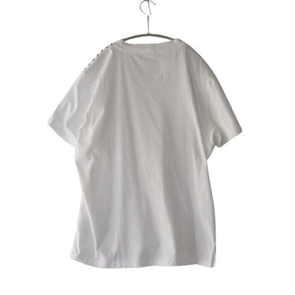 VALENTINO Studded Crewneck T-Shirt White Size S