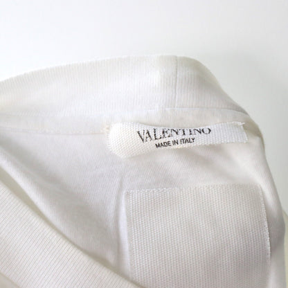VALENTINO Studded Crewneck T-Shirt White Size S