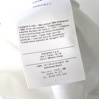 VALENTINO Studded Crewneck T-Shirt White Size S
