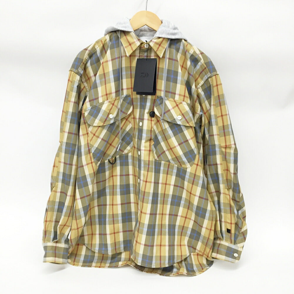 DAIWA PIER39 Tech 2-Way Work Shirt Yellow/Grey Size S
