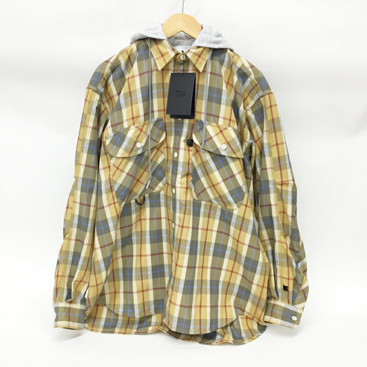 DAIWA PIER39 Tech 2-Way Work Shirt Yellow/Grey Size S
