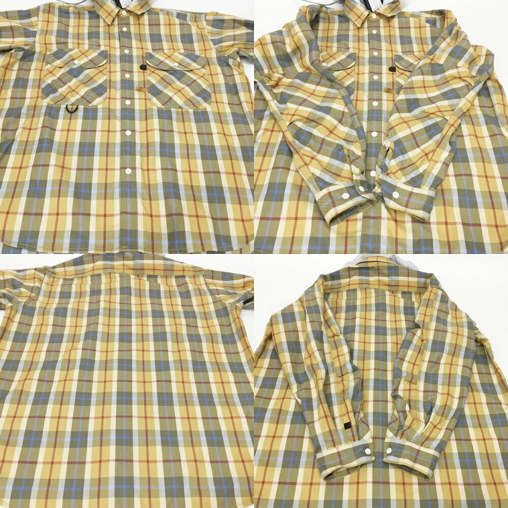 DAIWA PIER39 Tech 2-Way Work Shirt Yellow/Grey Size S
