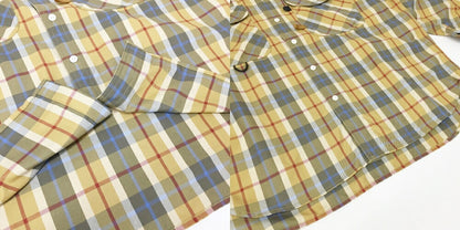 DAIWA PIER39 Tech 2-Way Work Shirt Yellow/Grey Size S