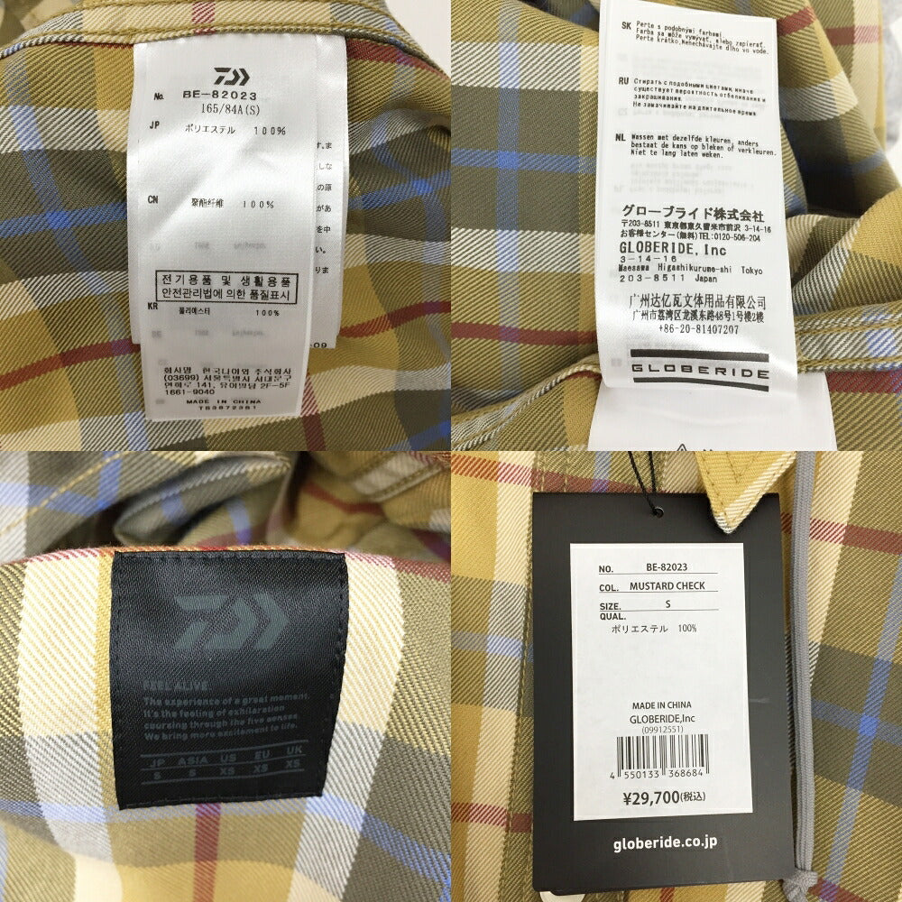 DAIWA PIER39 Tech 2-Way Work Shirt Yellow/Grey Size S