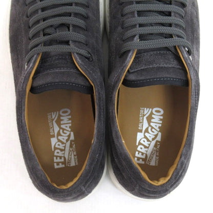 Salvatore Ferragamo Newport Suede Sneakers Gray Size 6 1/2