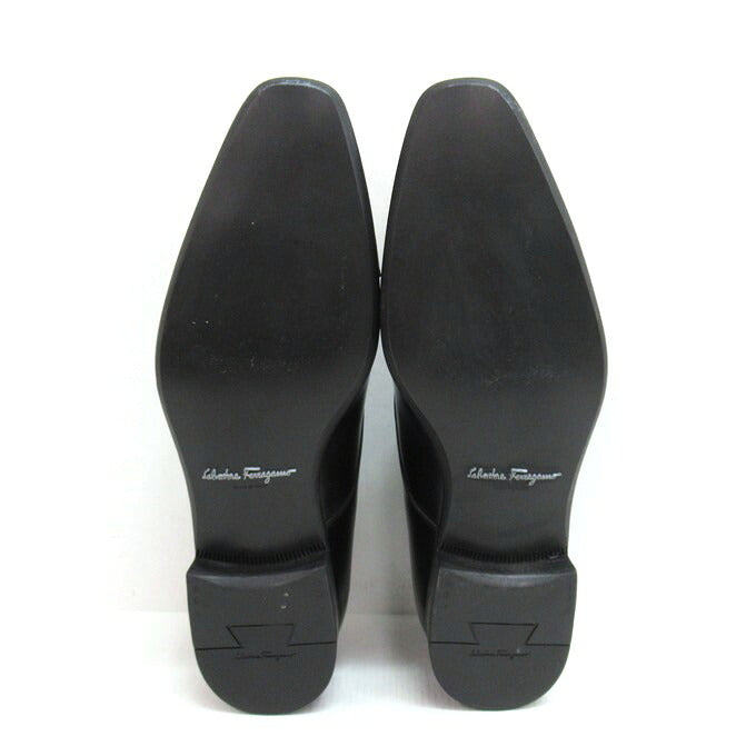Salvatore Ferragamo Defoe Leather Dress Shoes Black Sneakers Size 6