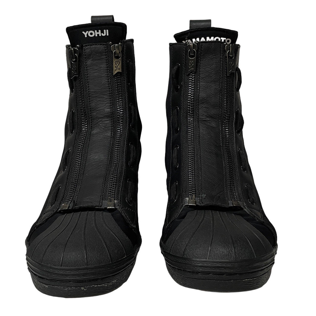 Y-3 PRO ZIP Neoprene Leather Double Zip High-Top Size EU 42