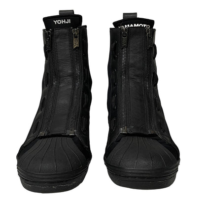 Y-3 PRO ZIP Neoprene Leather Double Zip High-Top Size EU 42
