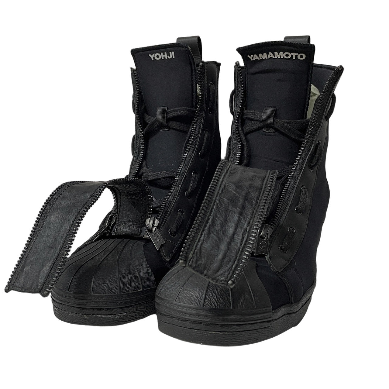 Y-3 PRO ZIP Neoprene Leather Double Zip High-Top Size EU 42