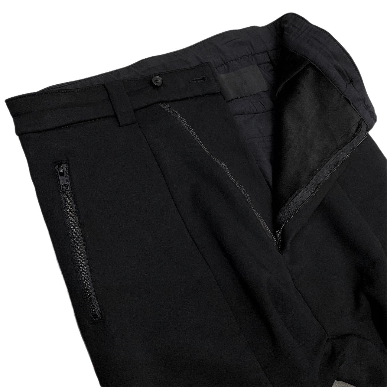 JOE CHIA Anatomical Zip Pocket Sarouel Pants Black Size XS