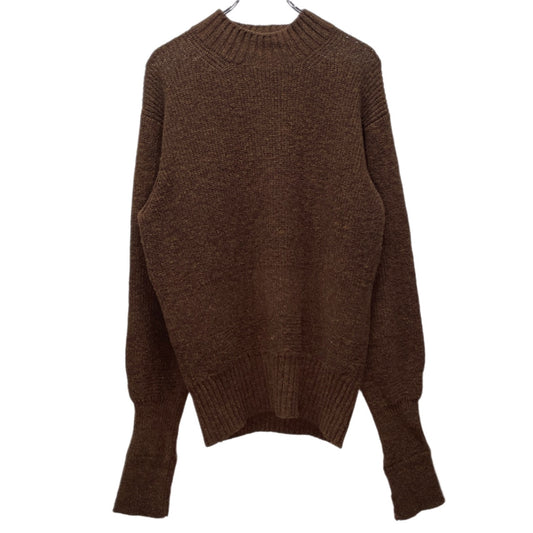 MATEE&SONS Wool Rib Mock Neck Sweater Brown Size 1