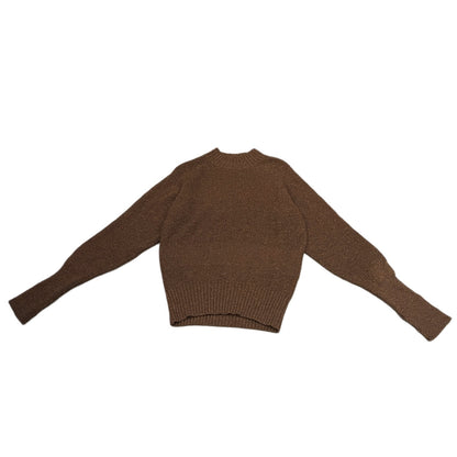 MATEE&SONS Wool Rib Mock Neck Sweater Brown Size 1